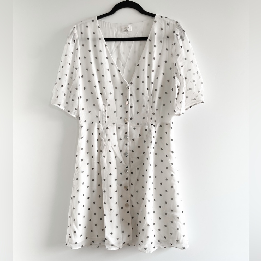 Wilfred Button-Down Dress (Polkadot)